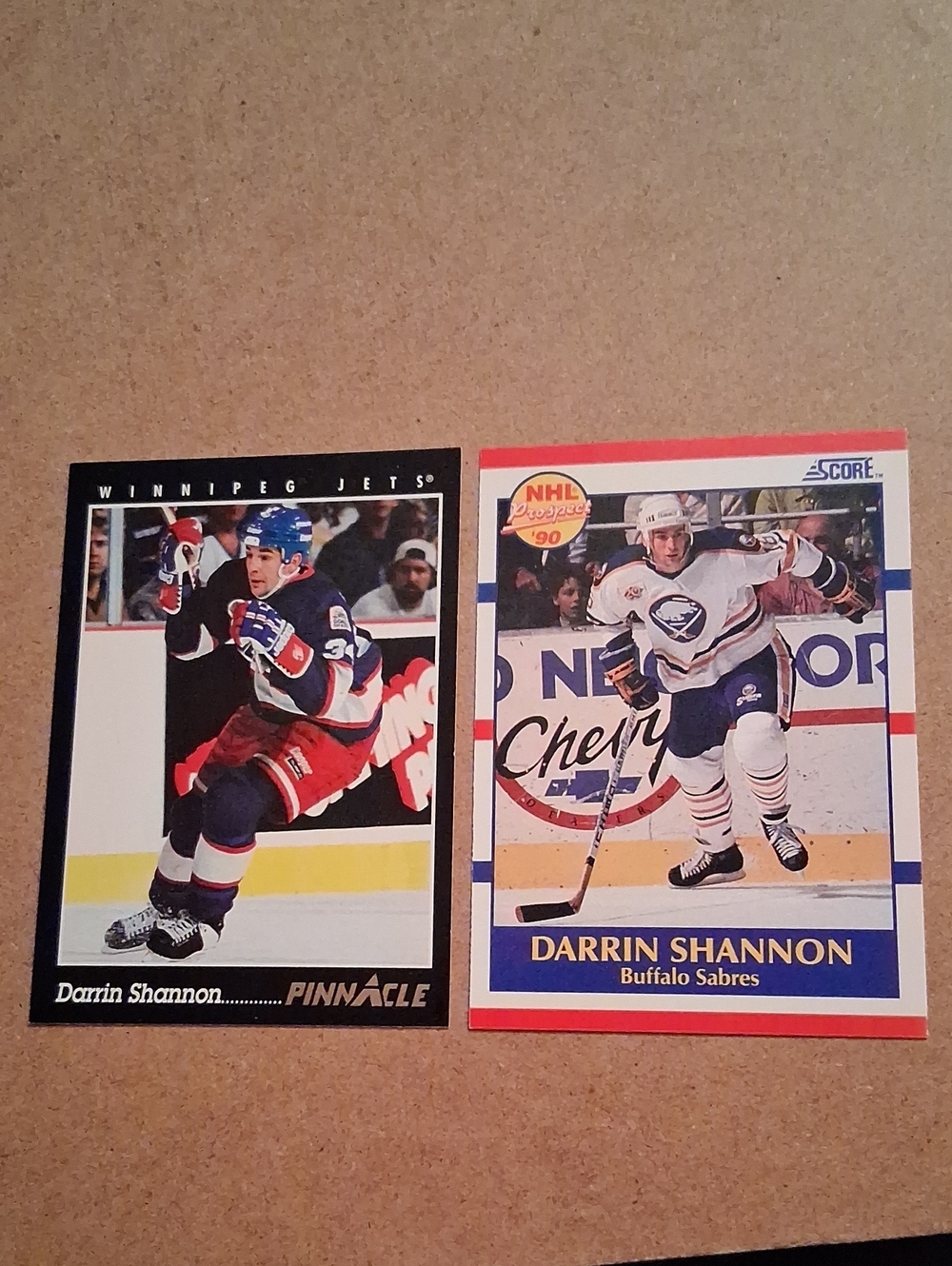Darrin Shannon Hockey Card Lot - Red, Blue, White